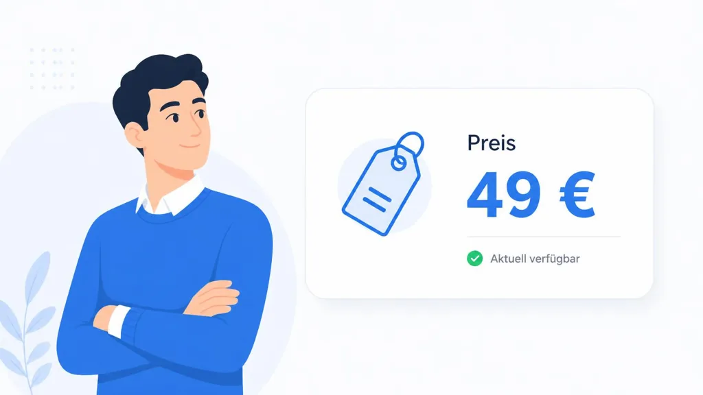 Illustration: Preisbildung aus Kosten, Wert und Marge